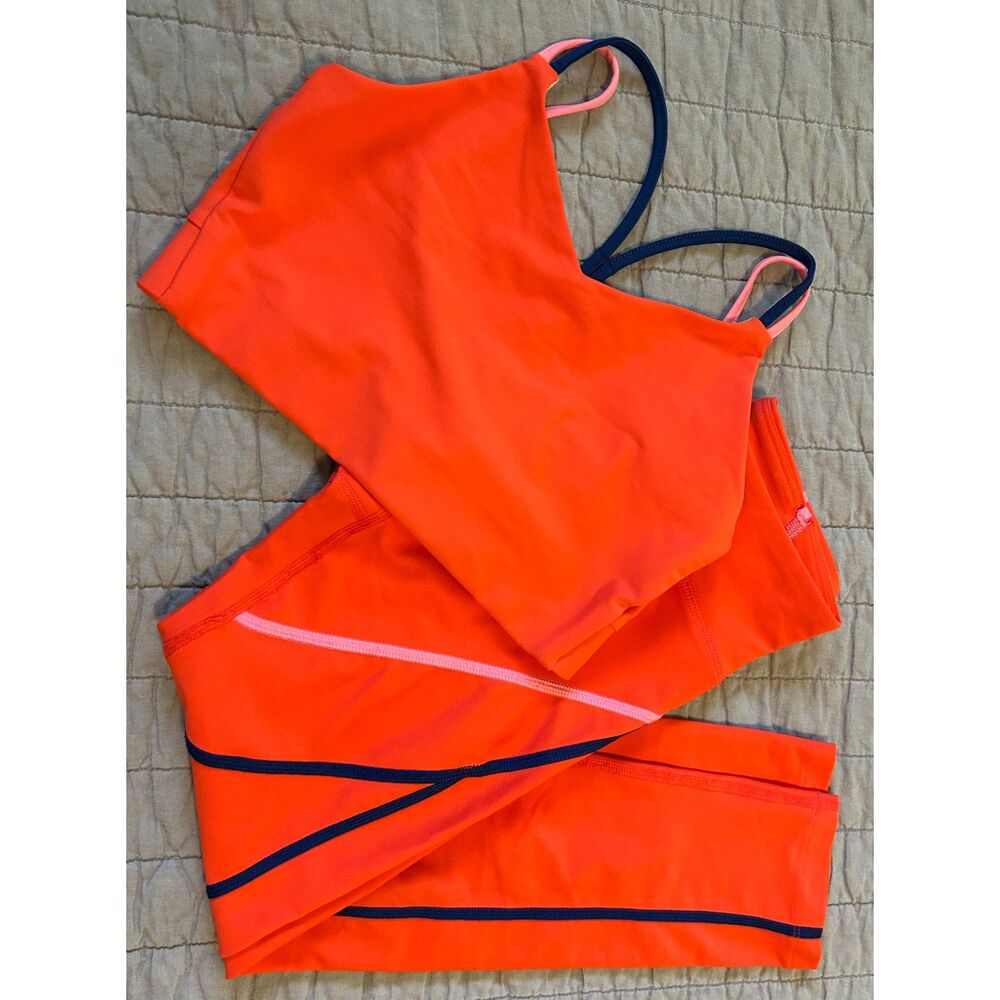 Old Navy Girl's Set: PowerSoft Strappy Longline Sports Bra & HighWaisted Legging